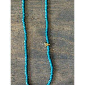 Baublebar Blue Beaded "A" Initial Necklace NWT